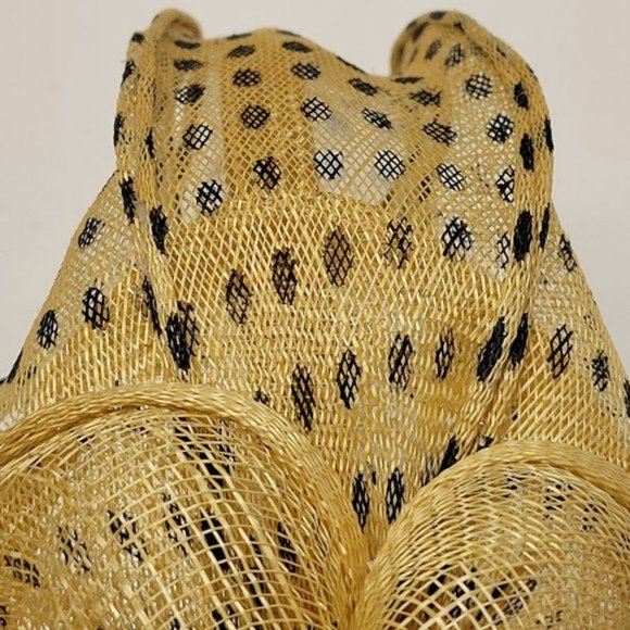 Yellow Polka Dot Headband Fascinator Hair Accessory Wedding Hair Accessory